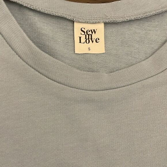 Sew In Love Light Blue Sleeveless Tiered Baby Doll Dress - Picture 3 of 5